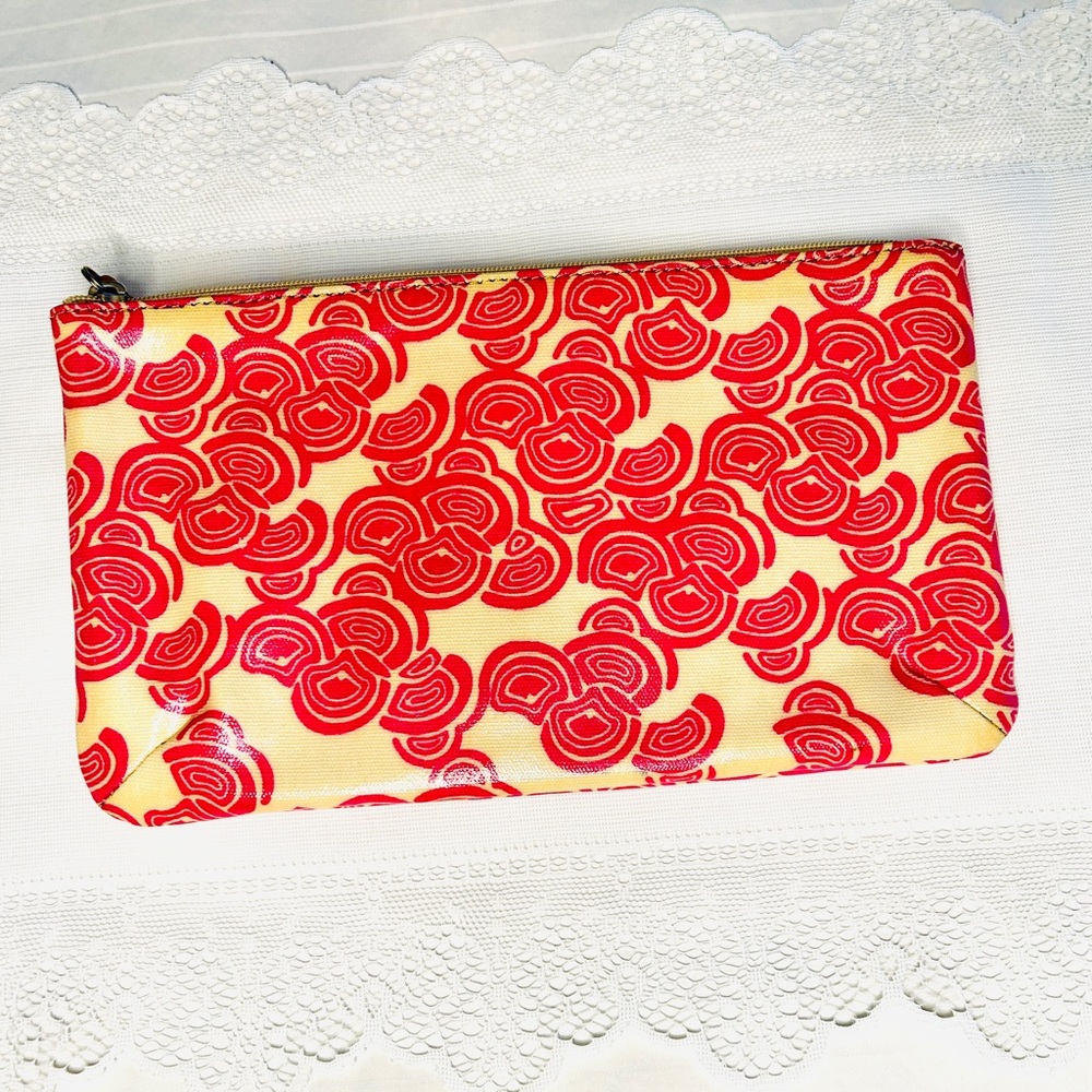 Fossil Y2K Pink-Lavender Cosmetic Bag Key-Per Zip Pouch NWOT - Picture 3 of 15